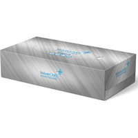 Chusteczki kosmetyczne celulozowe VELVET Professional Box, 2-warstwowe, 100 listków, biay