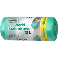 Worki �azienkowe GROSIK, �azienkowe, 12l, 48szt., zielone
