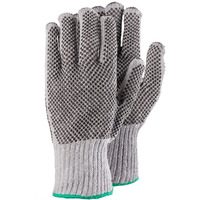 R�kawice dziane RS Eco Gripper, kropkowane, rozm. 9, szare