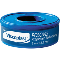 Przylepiec jedwabny VISCOPLAST Polovis, 12, 5mmx5m, biay