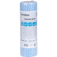 �cierka DONAU HOME, z wiskoz� 70%, rolka, fala, 23x39cm, 25 listk&oacute;w, niebieska