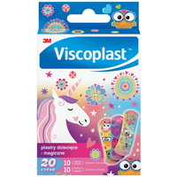 Plastry dzieci�ce VISCOPLAST Magiczne, 2 rozmiary, 20 szt., pude�ko