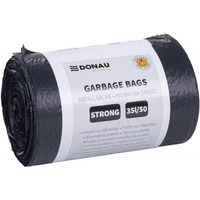 Worki na �mieci DONAU HOME, mocne (LDPE), 35l, 50 szt., czarne