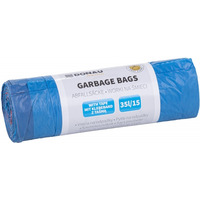 Worki na �mieci DONAU HOME, z ta�m� (LDHD), 35l, 15 szt., niebieskie