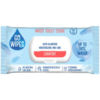 Papier toaletowy nawil�any GOWIPES Comfort, z klapk�, 44 szt