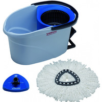 Zestaw VILEDA PROFESSIONAL UltraSpin Mini, wiadro z wyciskark� i podstaw� mopa, niebieski