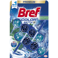 Kulki myjąco-zapachowe do toalet BREF Color Activ Eukaliptus, barwiące, 2 x 50 g