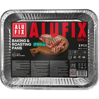 Formy do pieczenia i smażenia ALUFIX Fix-Grill, aluminiowe, duże, 3 szt