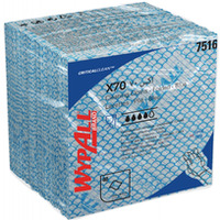 Czy�ciwo sk�adane WYPALL X70 Critical Clean, w�&oacute;kninowe, 35x35cm, 40 szt., niebieskie