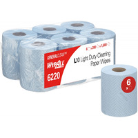 R�cznik papierowy WYPALL L10 General Clean, centralne odwijanie, 1-warstwowy, 6 rolek x 280 listk&oacute;w, niebieski