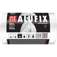 Worki na śmieci ALUFIX Professional, HDPE, 50x55cm, 7 μm, 35l, 100 szt., białe