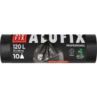 Worki na śmieci ALUFIX Professional, LDPE, 70x105cm, 25 μm, 120l, 10 szt., czarne