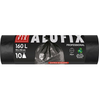 Worki na śmieci ALUFIX Professional, LDPE, 90x110cm, 30 μm, 160l, 10 szt., czarne