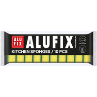 Gąbki kuchenne ALUFIX Professional, 100x70x30mm, 10 szt., żółte