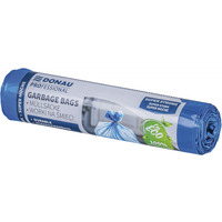 Worki na �mieci DONAU PROFESSIONAL, wytrzyma�e, super mocne, z ta�m�, 60l, 10 szt., niebieskie